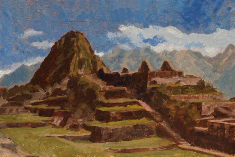 770x514 Saatchi Art Machu Picchu Painting By Victor Pablo Benavides - Machu Picchu Painting