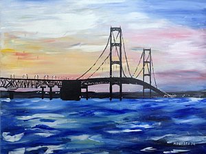 300x224 Mackinac Bridge Paintings Fine Art America - Mackinac Bridge Painting