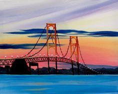 236x188 Mackinac Bridge Sunset By Steve Gadomski Photography To Take - Mackinac Bridge Painting