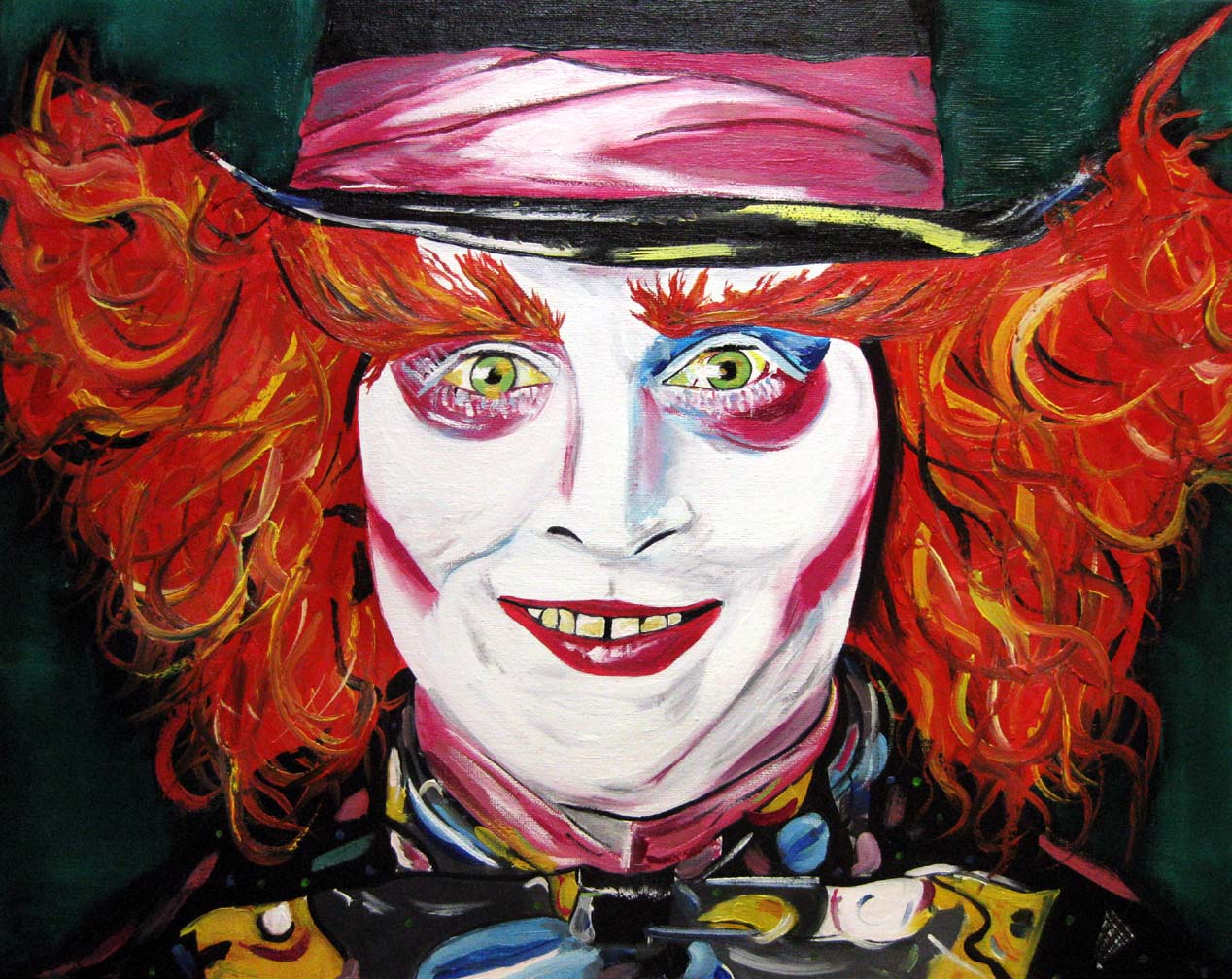 Mad Hatter Painting at PaintingValley.com | Explore collection of Mad ...