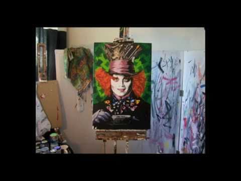 480x360 Mad Hatter Alice In Wonderland Johnny Depp - Mad Hatter Painting