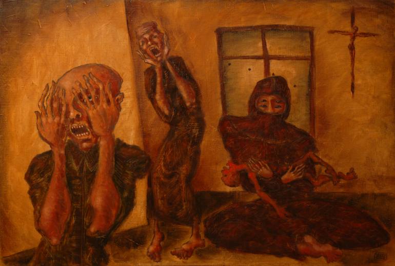 770x518 Saatchi Art Mad Sorrow Painting By Eduard Zentsik - Mad Painting