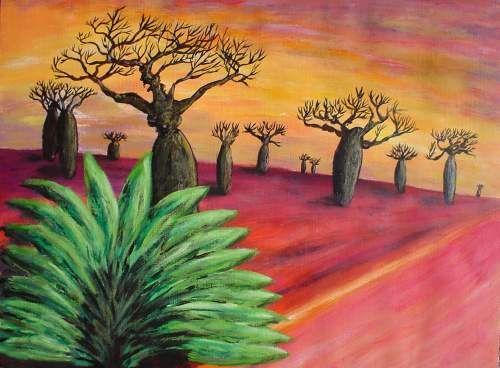 500x368 Madagascar Art - Madagascar Painting