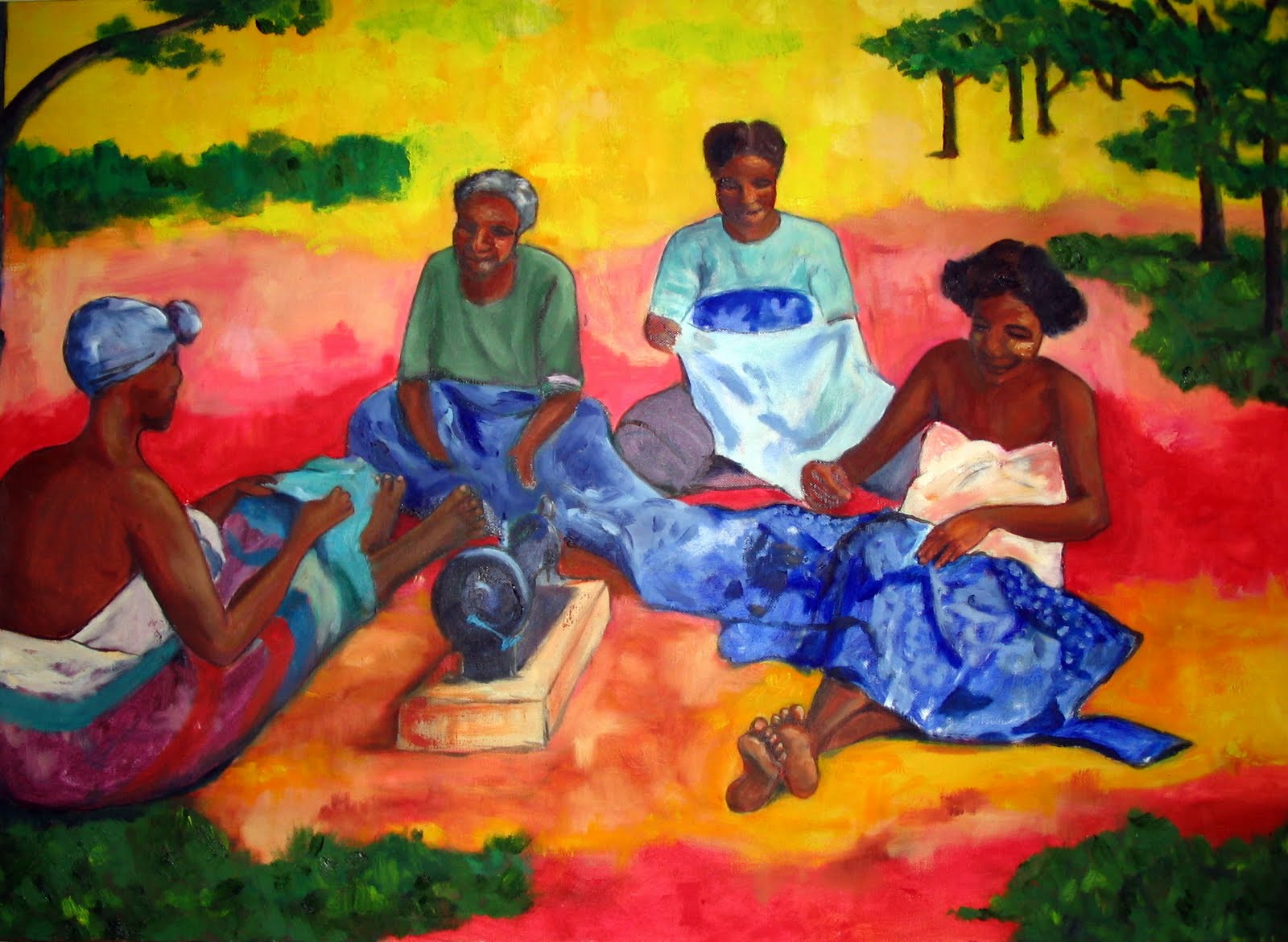 1600x1170 Gauguin And Madagascar The Art Of Monika Hackl - Madagascar Painting