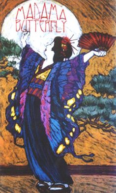 236x393 Madame Butterfly Canvas Print Canvas Art By Gail Zavala - Madame Butterfly Painting