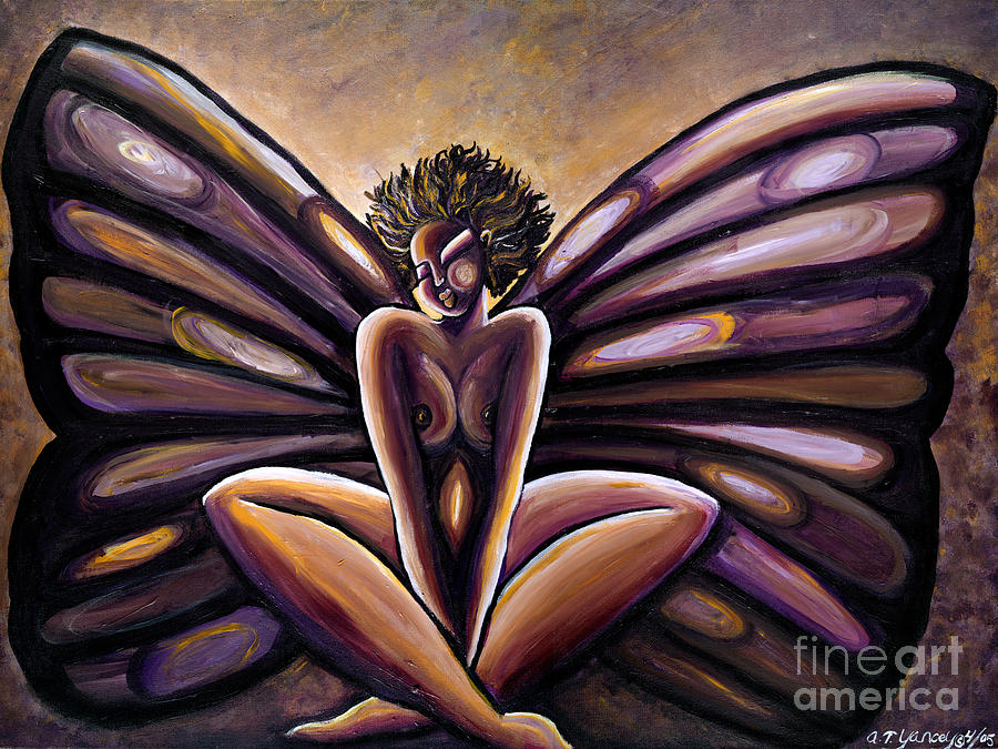900x675 Madame Butterfly Iii Painting By Tiffany Yancey - Madame Butterfly Painting