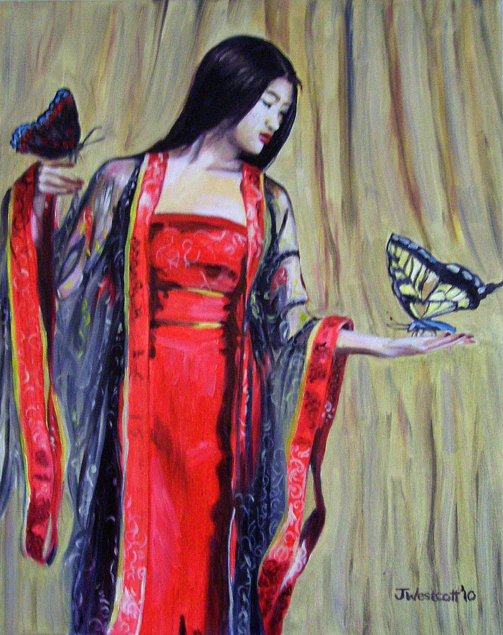 713x900 Madame Butterfly Painting By Jeni Westcott - Madame Butterfly Painting
