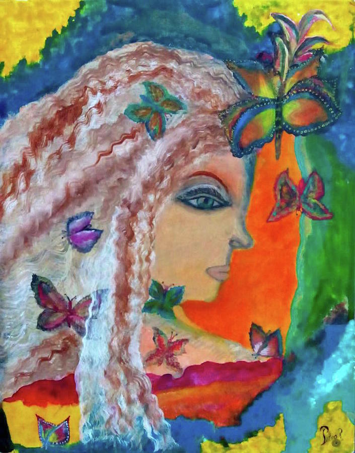 705x900 Madame Butterfly Painting By Petro Art - Madame Butterfly Painting