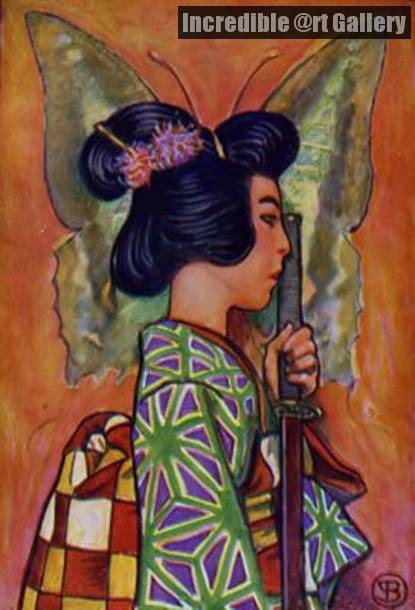 415x610 Madame Butterfly By John Byam Liston Shaw - Madame Butterfly Painting