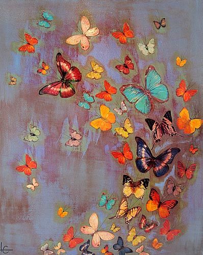 398x500 Lily Greenwood Madame Butterfly Kelebek - Madame Butterfly Painting