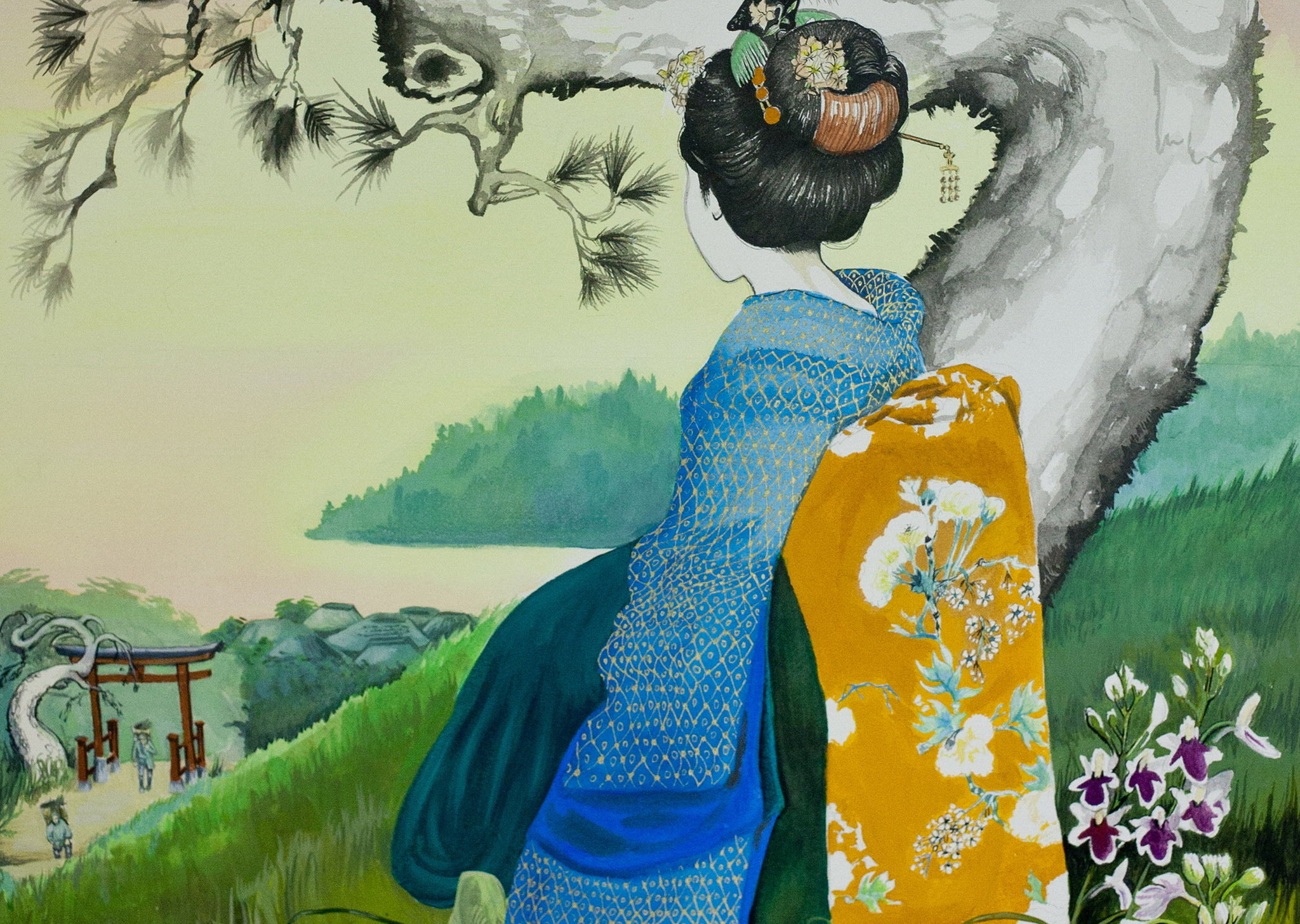2048x1456 Madama' Gets Deep Staten Island Artist Julia Simoniello Finds - Madame Butterfly Painting