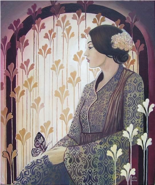 543x650 Madame Butterfly (Emily Balivet) - Madame Butterfly Painting