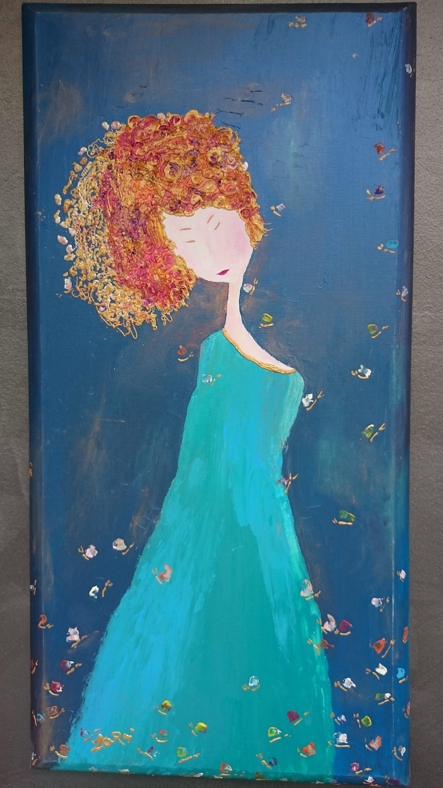 1476x2624 Madame Butterfly Zaraj Renaissance Art - Madame Butterfly Painting