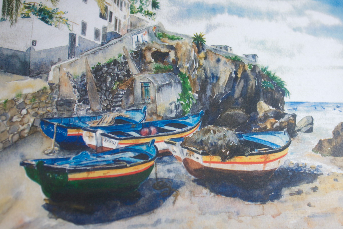 1200x800 Madeira Island Painting With Sea Souvenirs - Madeira Painting