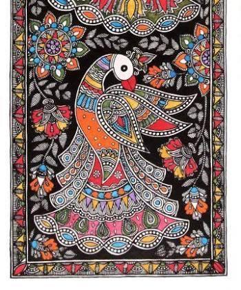350x421 Madhubani Painting - Madhubani Painting