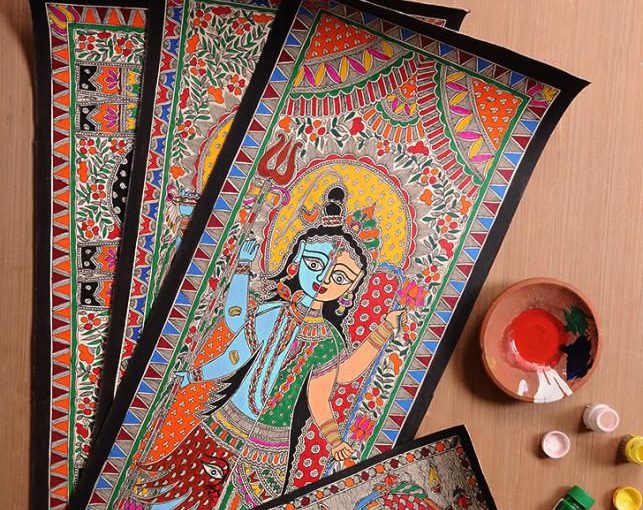 643x510 The Techniques And Colours Used In Madhubani Paintings - Madhubani Painting