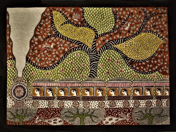 592x445 Buy Madhubani Paintings And Madhubani Drawings Online Buy - Madhubani Painting