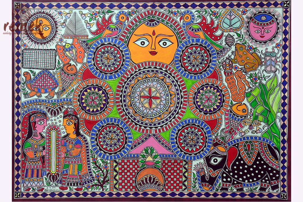 1024x683 Madhubani Painting - Madhubani Painting Designs