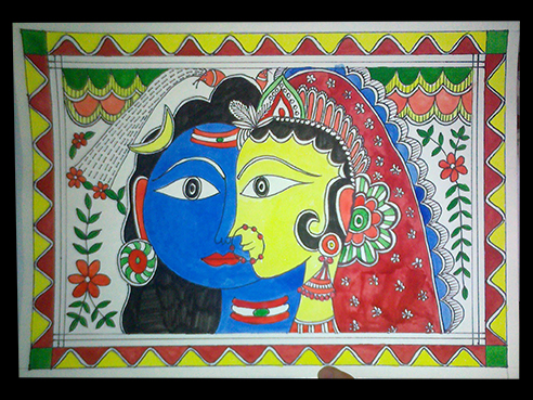 492x369 Madhubani Painting - Madhubani Painting Designs