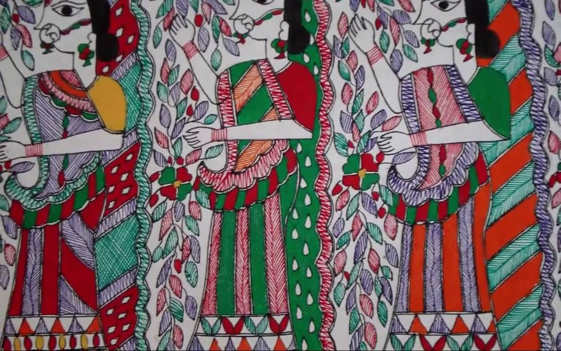 1152x720 The Madhubani Paintings - Madhubani Painting Designs