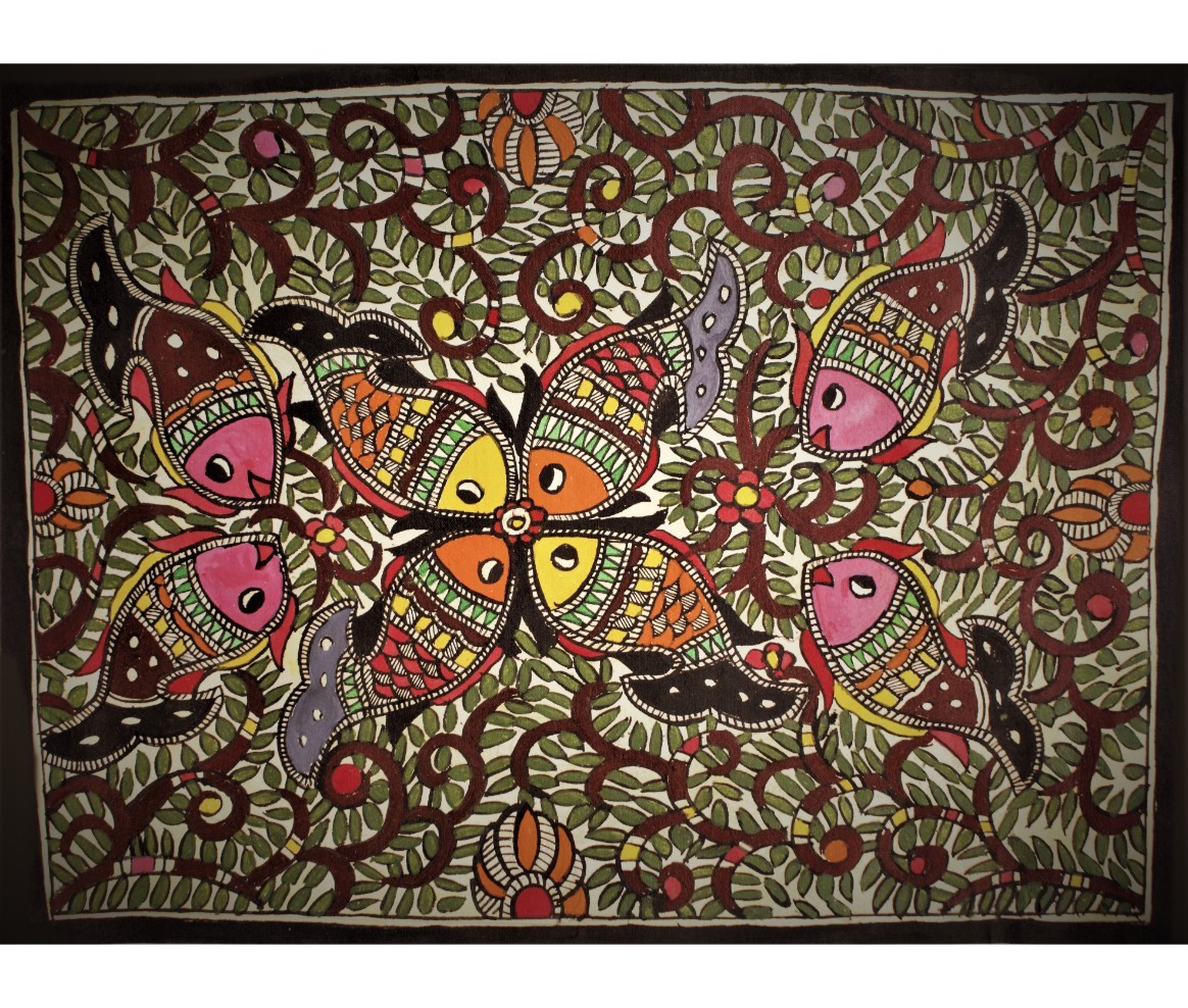 1164x988 Buy Madhubani Paintings And Madhubani Drawings Online Buy - Madhubani Painting Designs