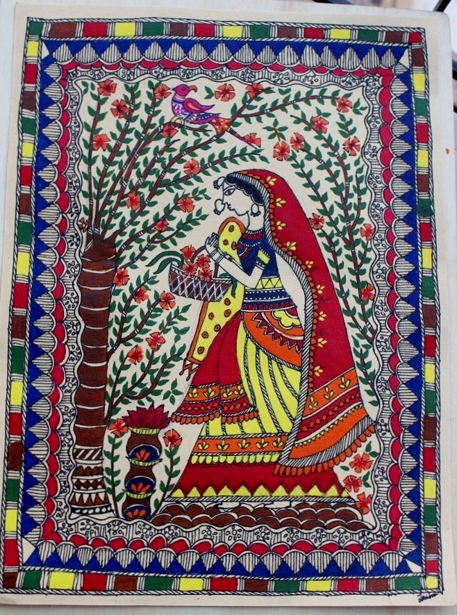 658x885 Life's Little Treasures Madhubani Painting - Madhubani Painting Images