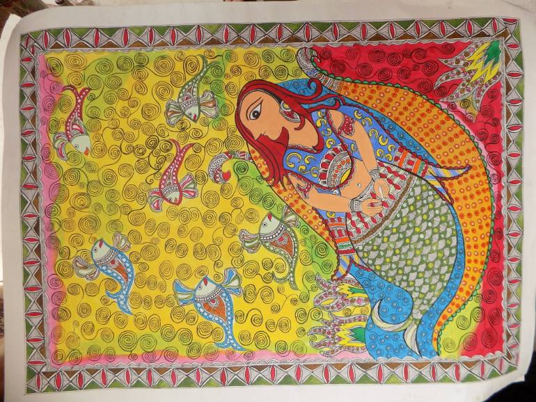 770x578 Saatchi Art Madhubani Painting - Madhubani Painting Images