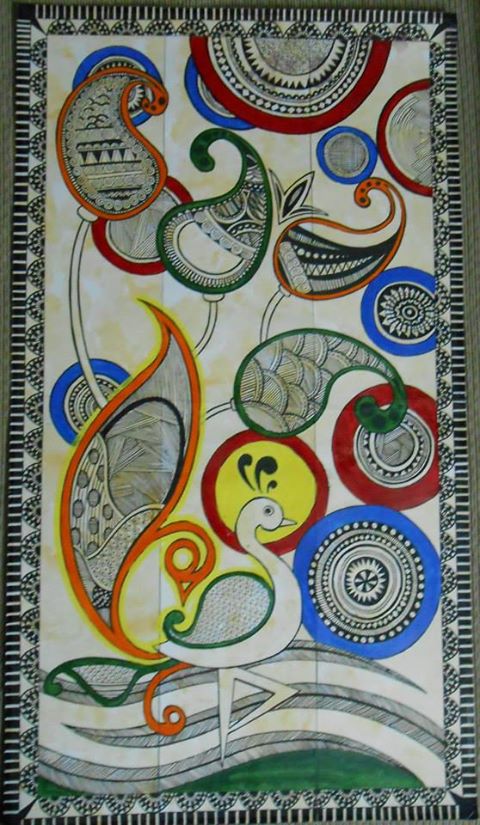 480x825 Madhubani Painting Nisha Krishnan Foundmyself - Madhubani Painting Images