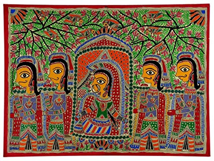 Madhubani Painting Online at PaintingValley.com | Explore collection of ...