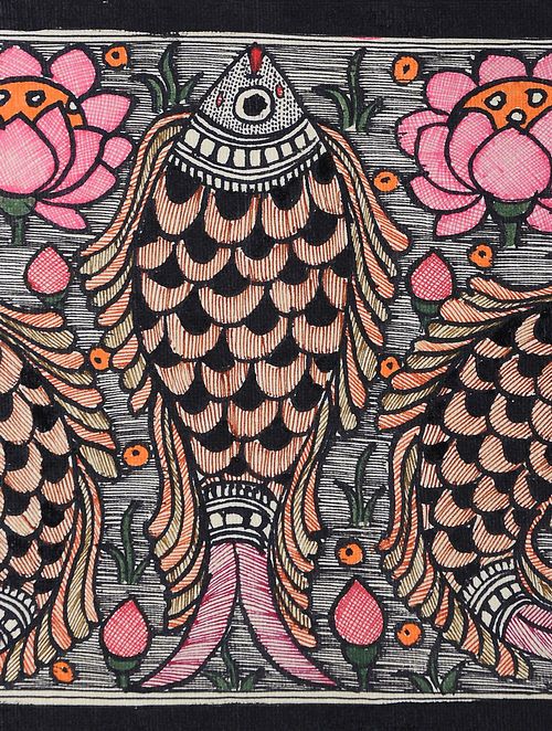 500x662 Buy Fish Madhubani Painting - Madhubani Painting Online