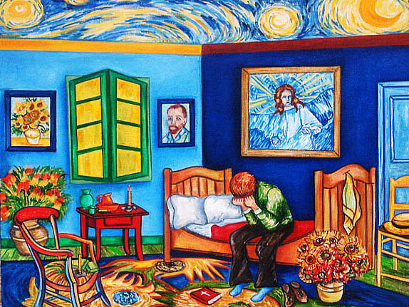 574x431 A Blessing For Van Gogh Interior Oil Painting By K Madison Moore - Madison Painting