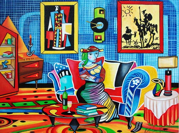 571x426 Picasso - Madison Painting