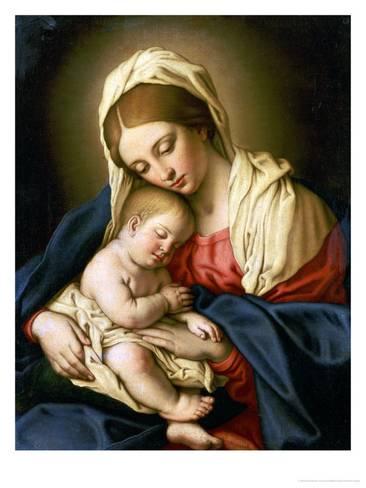 366x488 The Madonna And Child Giclee Print By Giovanni Battista Salvi Da - Madonna And Child Painting