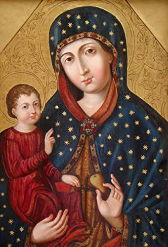 340x500 Polish Madonna And Child Painting Virgin Mary Poster - Madonna And Child Painting