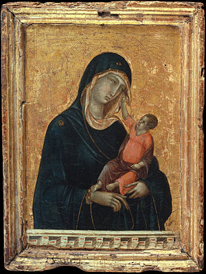 300x398 Madonna And Child (Duccio) - Madonna And Child Painting