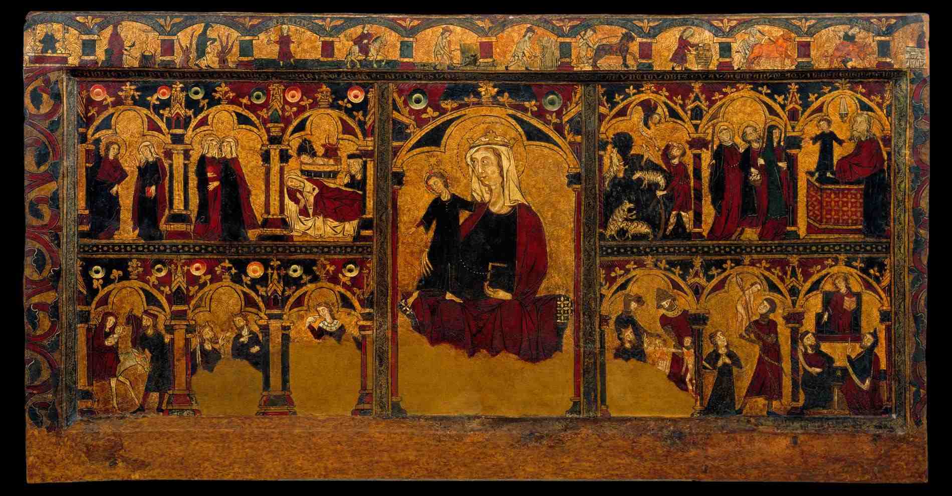 1900x989 Berlinghiero Romanesque Painting Madonna And Child - Madonna And Child Painting Berlinghiero