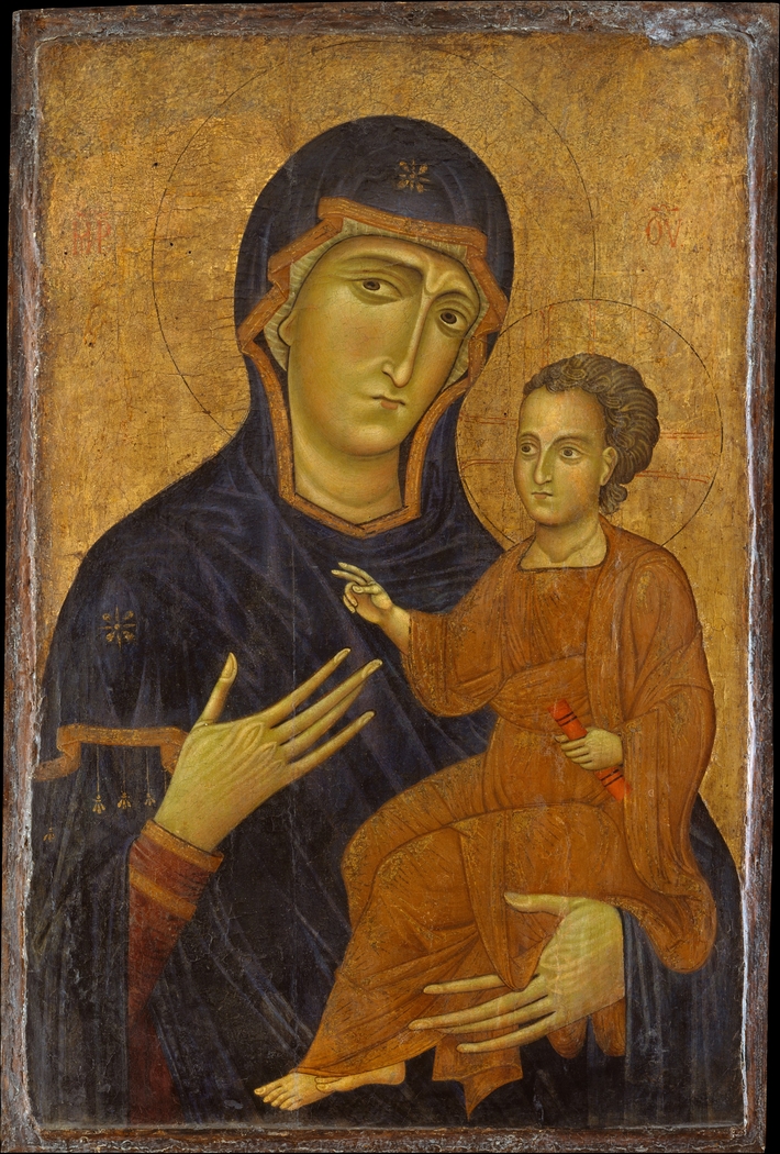 710x1050 Madonna And Child Berlinghiero Berlinghieri - Madonna And Child Painting Berlinghiero