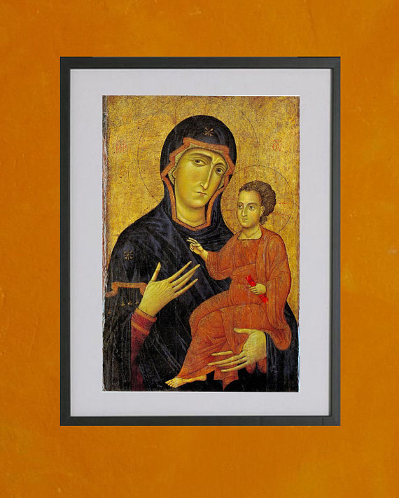 570x711 Madonna And Child Berlinghiero Of Lucca 13th Century - Madonna And Child Painting Berlinghiero