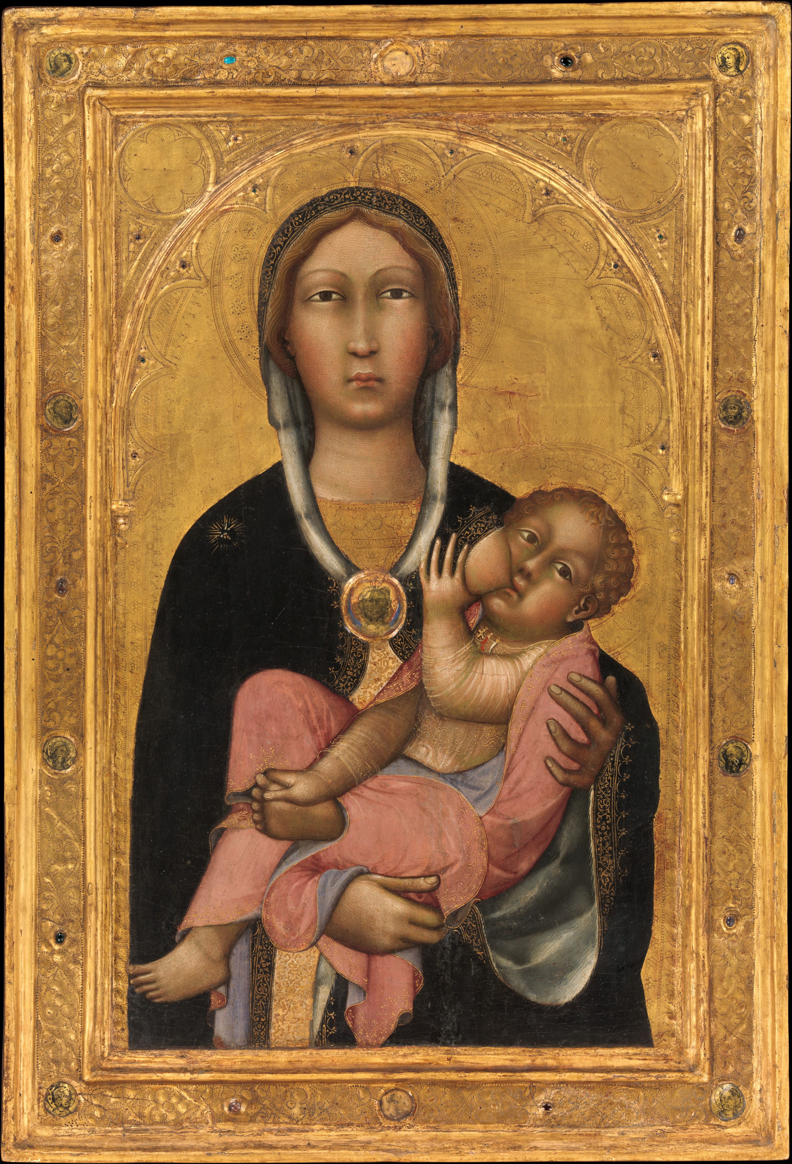 2637x3874 Paolo Di Giovanni Fei Madonna And Child The Met - Madonna And Child Painting Berlinghiero