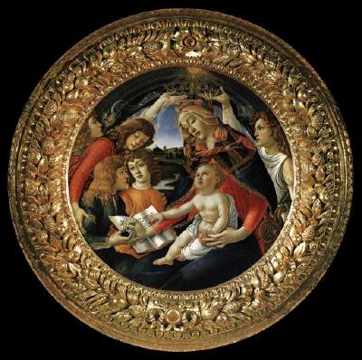 400x398 Web Gallery Of Art, Searchable Fine Arts Image Database - Madonna Of The Magnificat Painting