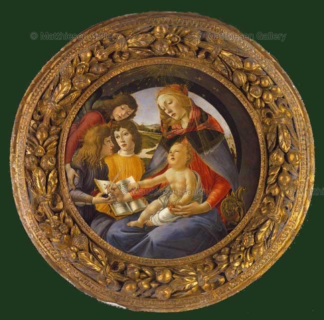 650x643 Work Of Art The Madonna Of The Magnificat - Madonna Of The Magnificat Painting