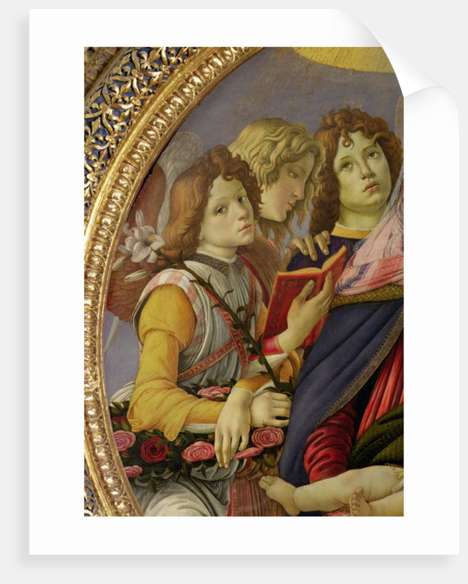 681x850 Virgin And Child With Six Angels, Called Madonna - Madonna Of The Pomegranate Painting