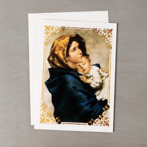 500x500 Madonna Of The Streets Christmas Cards - Madonna Of The Streets Painting