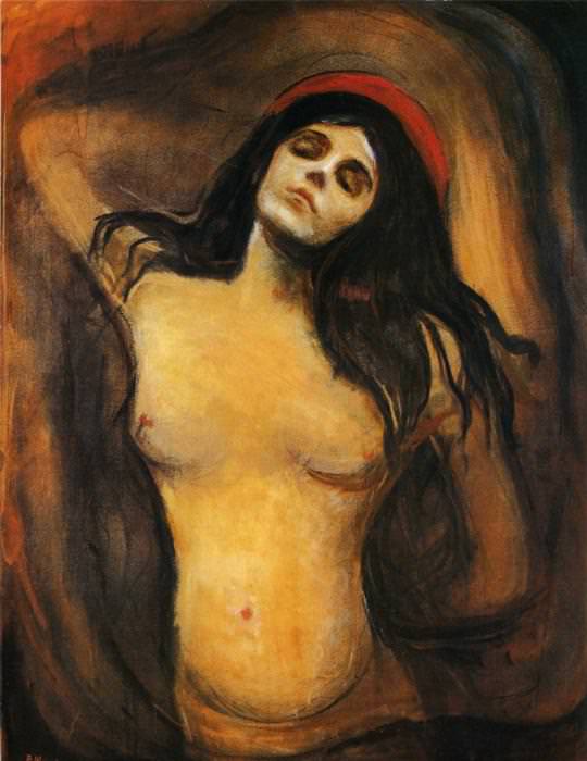540x700 Madonna, 1894 By Edvard Munch - Madonna Painting