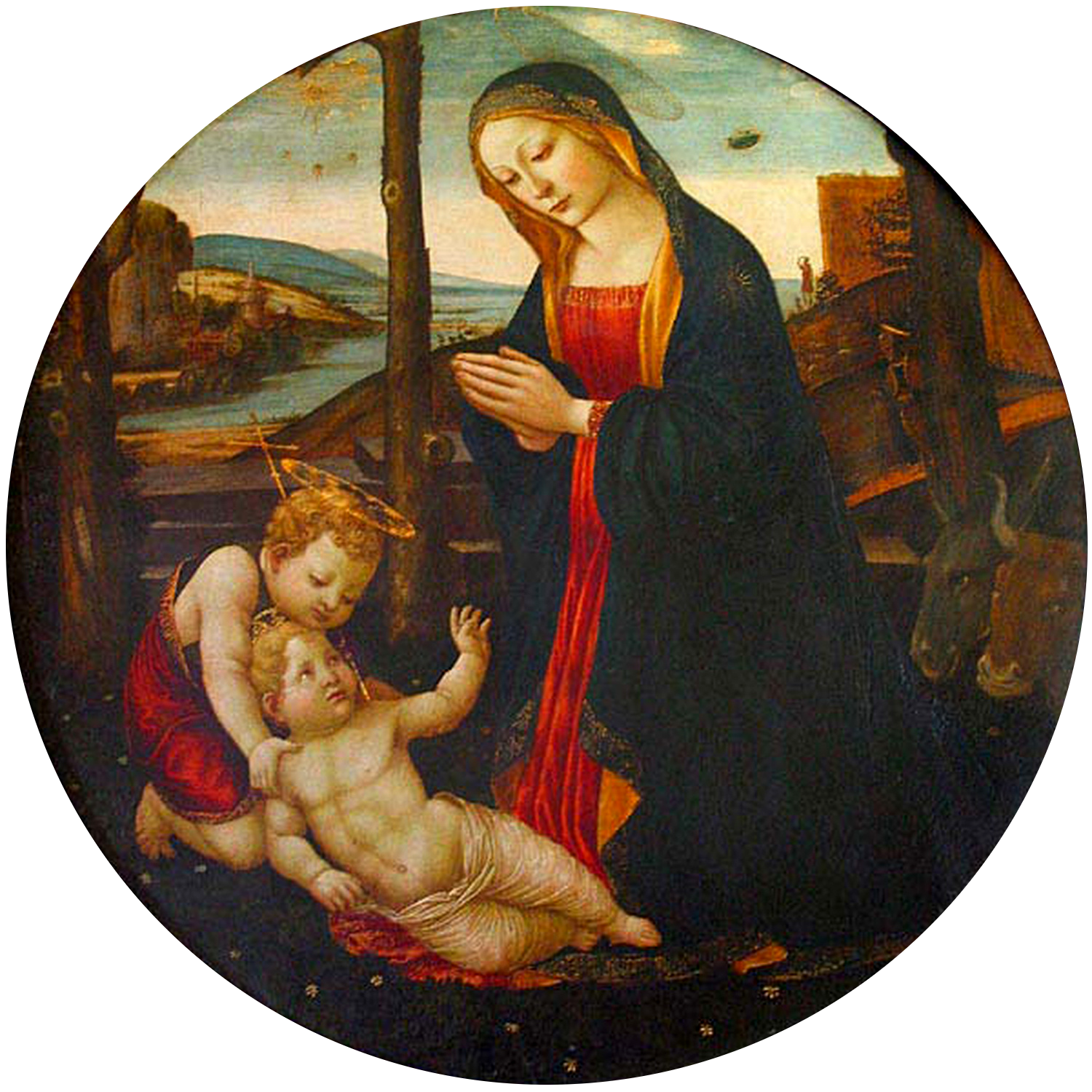 1500x1500 Ufo In A 15th Century Painting - Madonna Painting