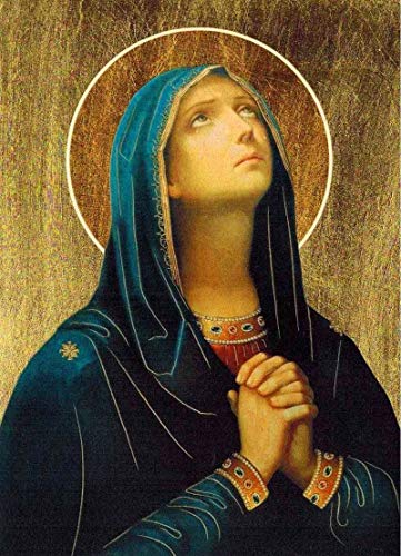 361x500 Virgin Mary Poster A4 Our Lady Of Sorrows Print - Madonna Painting