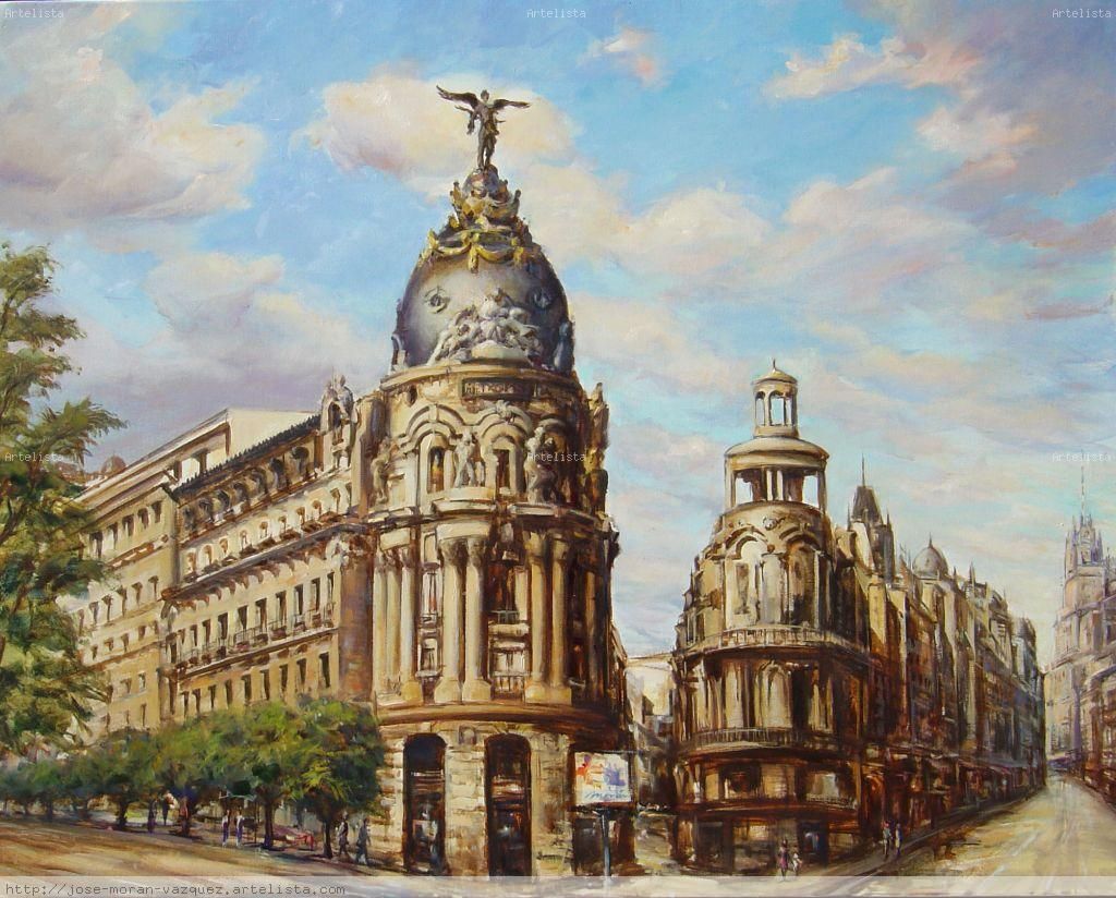 1024x824 Gran Via - Madrid Painting