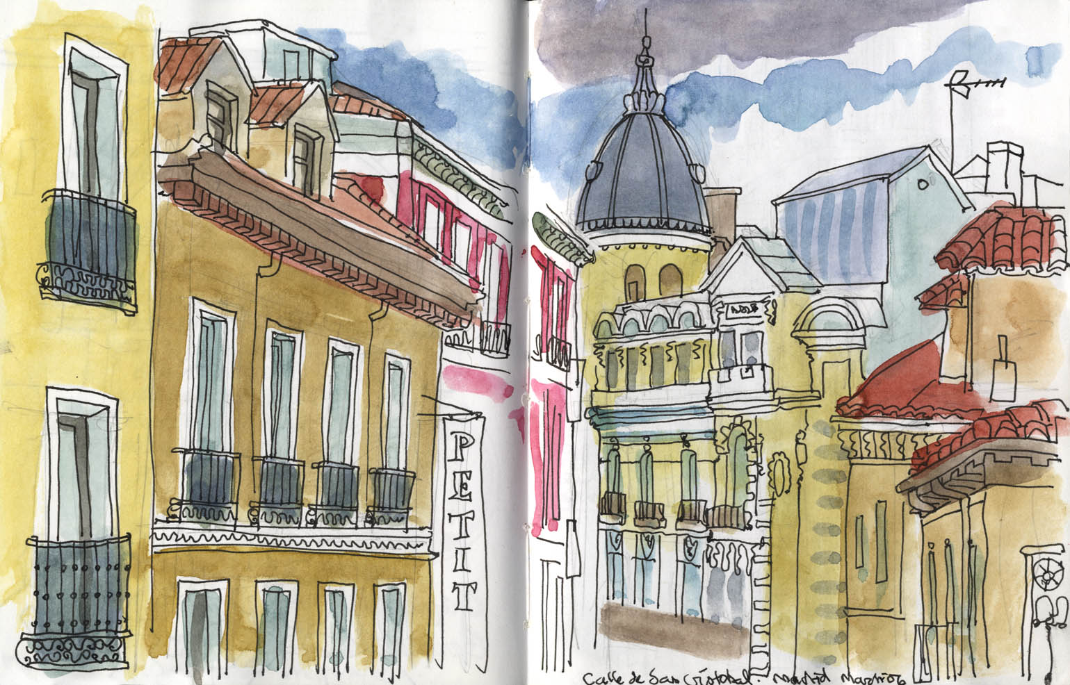 1539x986 Magnificent Madrid Sketches From Spain's Colourful Capital - Madrid Painting