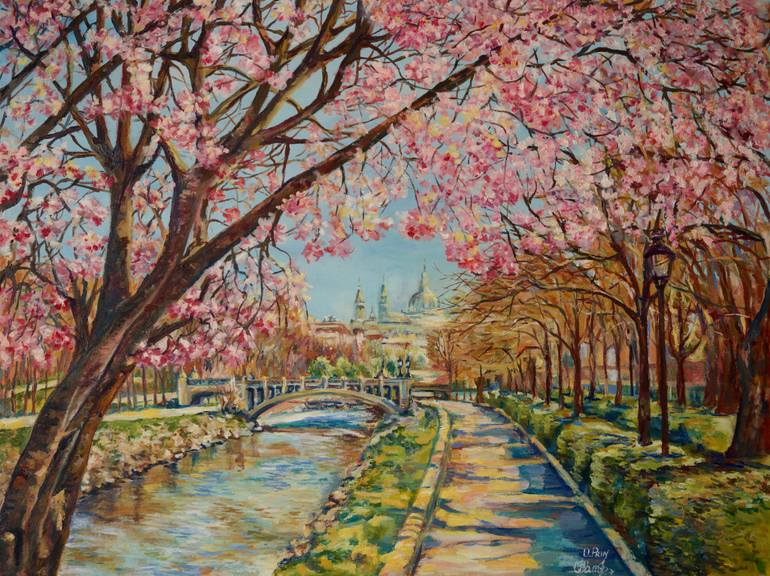 770x576 Saatchi Art Spring In Madrid. Painting By Olga Prin - Madrid Painting