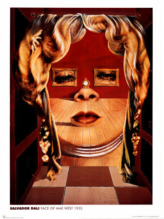 336x450 Buy Giant Poster Salvador Dali - Mae West Painting